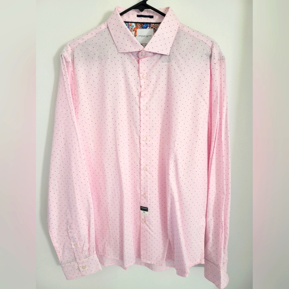 Men's XL Denim & Flower long-sleeved button-up shirt